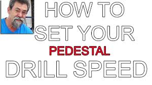 How To Select Correct Speed For Diameter And Material Drill Press Dave Stanton Woodworking