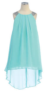 Girls High Low Hem Chiffon Dress Kids Dress Girls Dresses Pretty Dresses