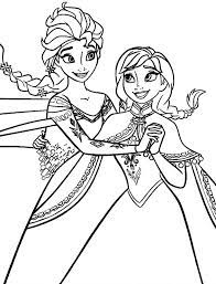Elsa si olaf de colorat. Desene Cu Ana I Elsa 8