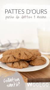 Pattes D Ours Sante A L Avoine A La Puree De Dattes Recette En 2020 Dattes Recettes De Boissons Collations