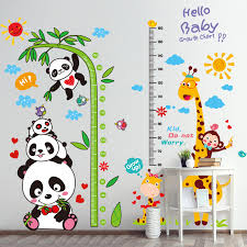 us 6 56 childrens room classroom wall decoration bedroom room measuring height stickers self adhesive wallpaper wallpaper wall stickers in wall