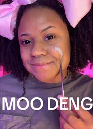 This is Moo Deng makeup! #moodeng #blackcosplayer #cosplayingwhileblack  #facepaint #ucanbe