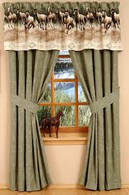 horse stampede western drapes: cabin place