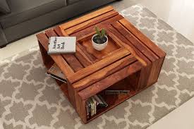 The standard coffee table height is between 16 and 18, however, we recommend choosing a coffee table height that pairs well with your sofa. Check Out Bestsellers In Coffee Table Design Ideas At Woodenstreet