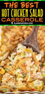 Whisk the ingredients in a bowl, adding wasabi to taste. The Best Hot Chicken Salad Seriously Delicious Chicken Casserole Baked Chicken Salad Loaded With P Hot Chicken Salads Chicken Recipes Casserole Hot Chicken