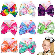 Jojo siwa explains her love of hair bows. 8 Jojo Siwa Bows Hair Clip Kids Handmade Metalic Rainbow Hairpin Fashion Hair Accessories For Girls Shopee Philippines