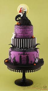 Nightmare Before Christmas Cake By Karen X Nightmare Before Christmas Cake Christmas Wedding Cakes Halloween Wedding Cakes