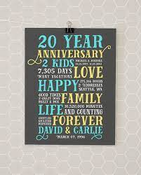 Discover more 20th anniversary gifts for couples. 20th Anniversary Any Year Customized For Couple Family Etsy Anniversary Gifts 20th Anniversary Anniversary