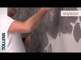 Peinture effet lisse, pommelé, brossé. Tollens Novastuc Peinture Decorative Youtube