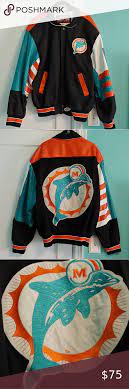 Miami Dolphins Leather Jacket Leather Jacket Cool Jackets Jackets