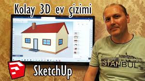 3 boyutlu olarak tüm tasarım ve önizleme işlemlerini yapmanızı sağlayan program ile iç mekan ve dış. Kolay 3d Ev Cizimi Sketchup Youtube