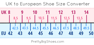 Worldwide Women S Large Shoe Size Conversion Chart Uk Us European Cm Pretty Big Shoes