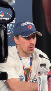 Brad Marchand after helping Canada win the 4 Nations Face-Off Championship 