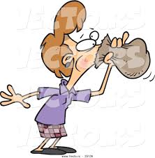 The danger with a paper bag is that the casualty may. Vector Of A Hyperventilating Cartoon Woman Breathing Into A Brown Paper Bag By Toonaday 25136