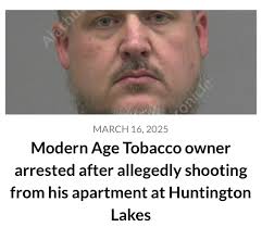 Patrick Alfred Patton, Jr., 42, was arrested last night after allegedly  shooting from his apartment at Huntington Lakes and telling deputies that  there were multiple people inside his apartment with serious injuries.