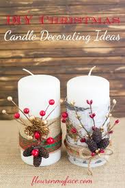 Festive Christmas Candles Christmas Decorations Crafts Seasonal Holiday Decor Festive C Christmas Candles Diy Christmas Candle Decorations Christmas Candle