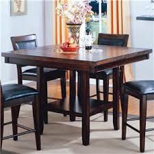 Chair, bar or counter height? Crown Mark Fulton Counter Height Table With 20 Inch Lazy Susan Wayside Furniture Pub Tables
