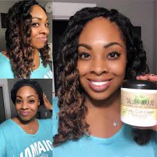 Crochet curls with flat twist updo hairstyle