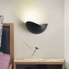 Get great deals at target™ today. Minimalist Contemporary 12w 90lm Crest Led Wall Light Aluminum 7 87 W Led Up Lighting Half Moon Sconce Lights In Black White Beautifulhalo Com