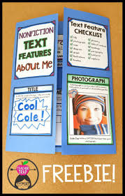 About Me Lapbook With Nonfiction Text Features Nonfiction Texts Nonfiction Text Features Text Features
