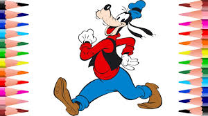 Parents can print out these pages and give them to their. Coloring Goofy Disney Coloring Pages For Kids Painting Duck And Goofy Coloring Book For Toddlers Youtube