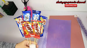 Inilah cara membuat coklat cetak dan olahan dengan berbagai variasi dan rasa yang dapat dibuat secara mudah dengan harga murah. How To Make Simple And Budget Bouquet Cara Buat Bouquet Coklat Buket Chocolate Youtube