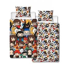 Today hc2 hello dessin nordik parure de lit 2 personnes et 2 taies d'oreiller, coton, blanc, 200x200 cm. Housse De Couette Harry Potter Manga Reversible Et Sa Taie D Oreiller Achat Vente Housse De Couette Seule Cdiscount