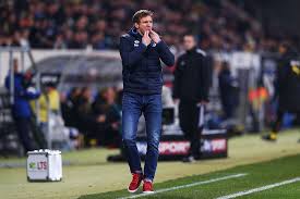 Hoffenheim Manager Head Coach Julian Nagelsmann Gives Instructions Dortmund Coach Julian