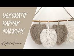 Makrome duvar süsü yapımı 24:06. Dekoratif Makrome Duvar Susu Yapimi Diy Macrame Leaf Youtube Yaprak Duvar Yaratici Dekor