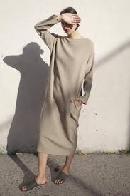 Black Crane Quilted Long Dress In Sand Oroboro Store Brooklyn New York Fashion Style Smart Casual Style