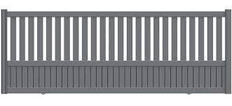 Garanties coloris guide d'entretien assistance. Portail Coulissant Aluminium Penmarch Gris Zinc Naterial L 362 X H 135 Cm Leroy Merlin