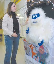 Abominable Snowman Door Decoration For Christmas Door Decorating Contest Christmas Door Christmas Door Decorations
