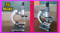 Microscope 3D Model |microscope model kaise banayen#biologyproject  #scienceproject