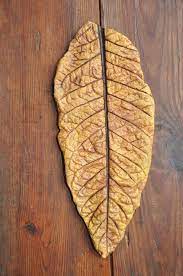 Handpainted Wall Art Created From Real Leaves For Sale Tobacco Leaf Hand Painted Wall Art Leaf Wall Art