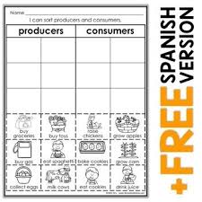 Producers And Consumers Sorting Activity Social Studies Worksheets Kindergarten Social Studies Lessons Homeschool Social Studies