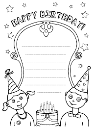 In this video i will show you how to make a beautiful birthday greeting card. Happy Birthday Card Coloring Page Free Printable Coloring Pages For Kids