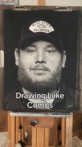 Drawing Luke Combs @Luke Combs #lukecombs #drawing #art #charcoaldrawing  #charcoal #countrymusic