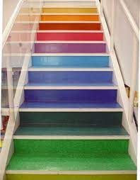 See more ideas about carpet stairs, stairs, stair runner carpet. Rainbow Stairs A Simple Way Of Adding Color And Dynamism To A Decor Stairs Painted Stairs Staircase