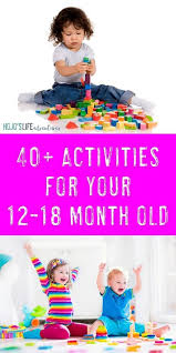 35 Activities For Your 12 18 Month Old Hojo S Life Toddler Activities Activities For 1 Year Olds Activities For One Year Olds