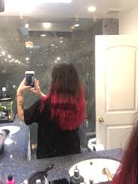 A red purple hair is a rich, vivid hair color that's a mixture of red and purple tones, leaning more on the red side. Black To Red Hair With Blonde Grey Roots How Can I Safely Do My Roots At Home Hair