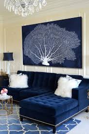 Go nautical here, you can see how quickly a blue velvet sofa can become a centrepiece for a room with a contemporary coastal theme. 25 Stunning Living Rooms With Blue Velvet Sofas For The Home Layjao