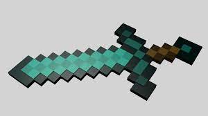 Welcome, (version 1.13) custom sword design free for use! Minecraft Diamond Sword 3d Model Cgtrader