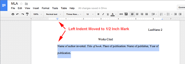 We only used one type of source (books), but both citations are correct according to the 8th edition of. Mla Format Google Docs Mla Format