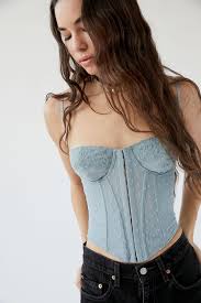 You'll look super hip wearing some coated jeans with a cropped corset top, and can then add any. Corset Tops To Make A Statement In This Summer Thefashionspot