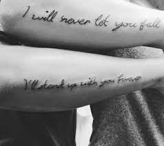 I wish you that quarrel, misunderstanding and misfortune will never ever touch you. 10 Super Romantic Quote Tattoo Ideas For Couples Yourtango