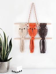 A touch of madness and creativity is essential for boho. Three Owls Macrame Woven Wall Hanging Art Decor Cute Boho Chic Decorations For Baby Nursery Little Kids Room Best Friend Gifts For Owl Lovers Buy Online In Antigua And Barbuda At
