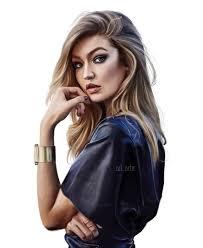 How to draw gigi hadid step by step, learn drawing by this tutorial for kids and adults. Ari My Drawing Of Gigi Hadid
