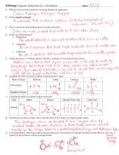 Organic molecules this section will dealt with the main organic molecules in living things: Ib Organic Molecules Review 2 1 2 3