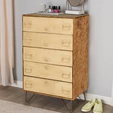 Wood 5 drawer file cabinet. Holland Industrial File Cabinet Mango Wood 5 Drawer Dresser