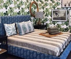 I really love that vintage afra and tobia scarpa sofa which she's cleverly covered in peter dunham textiles' 'zanzibar' green linen. Peter Dunham Fabric